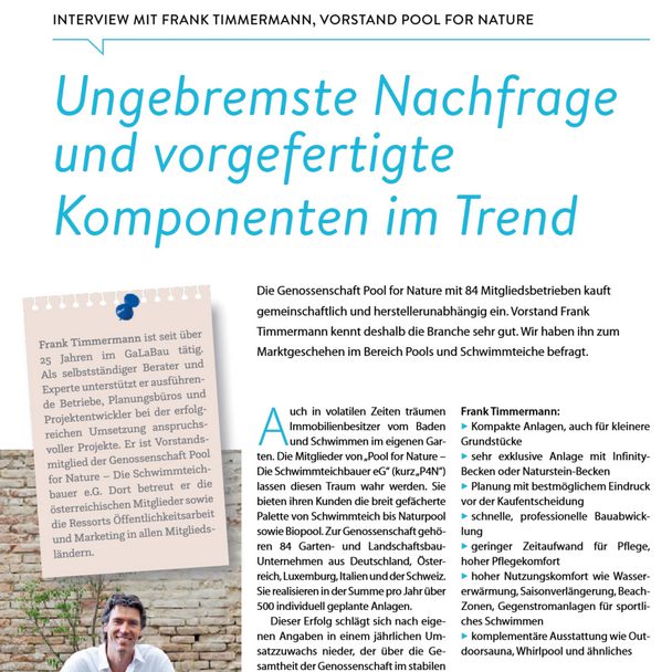 Dega Galabau führt ein Interview mit Frank Timmermann