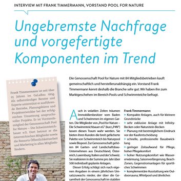 Dega Galabau führt ein Interview mit Frank Timmermann